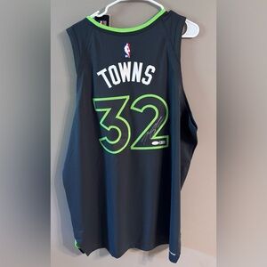 Karl-Anthony Towns Signed Timberwolves Authentic Jersey JSA